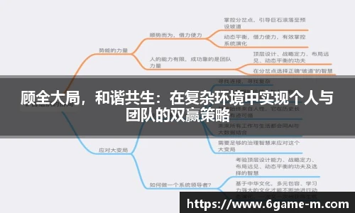 顾全大局，和谐共生：在复杂环境中实现个人与团队的双赢策略